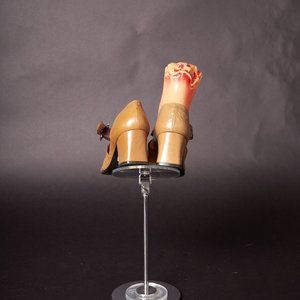 1970s Studio 26 Leather Strapped Buckle Heels Shoes